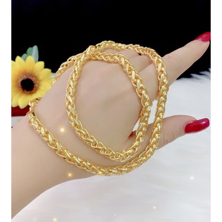 Dây chuyền nam bông dừa xi dát vàng 24k cao cấp