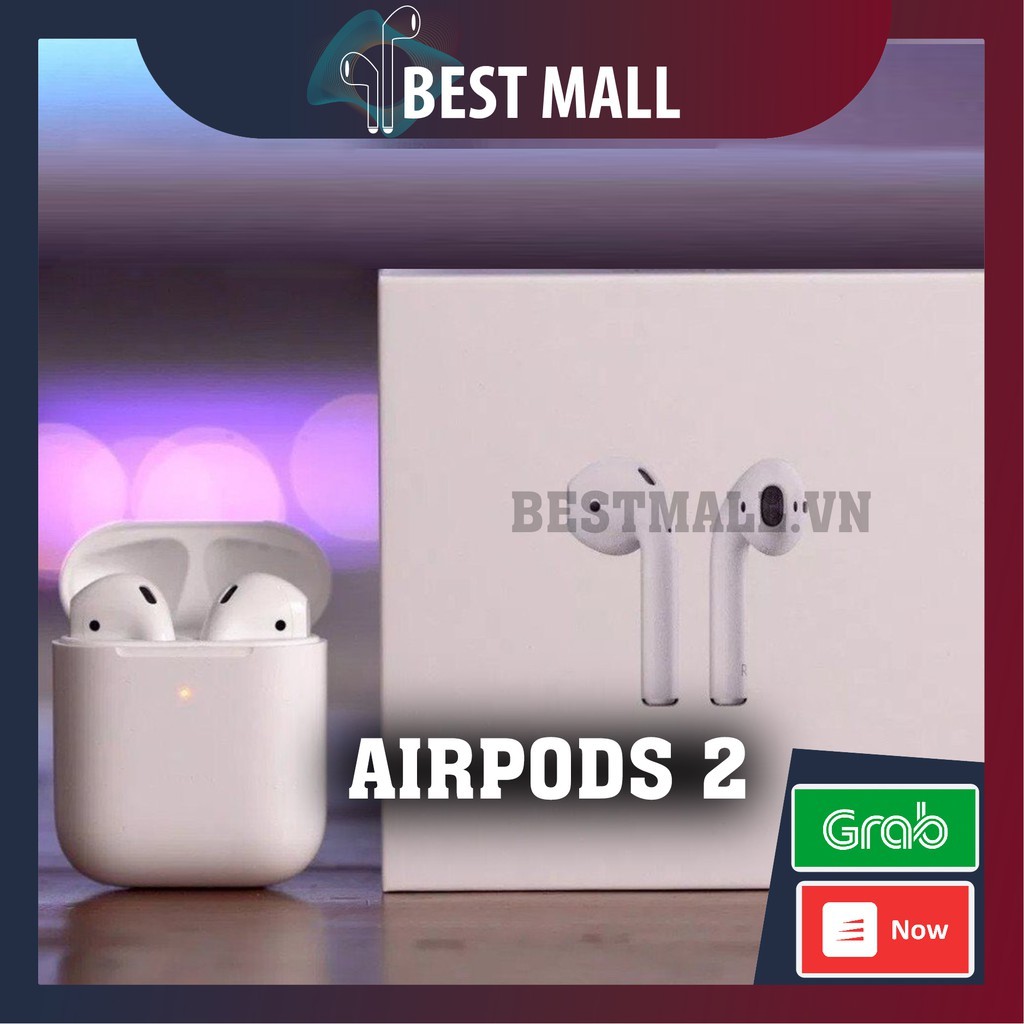 Tai Nghe Airpods 2 Bluetooth 5.0 [Định Vị+Đổi Tên+Sạc Không Dây]