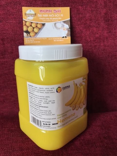 Mứt hoa quả hương chuối Farina 1kg