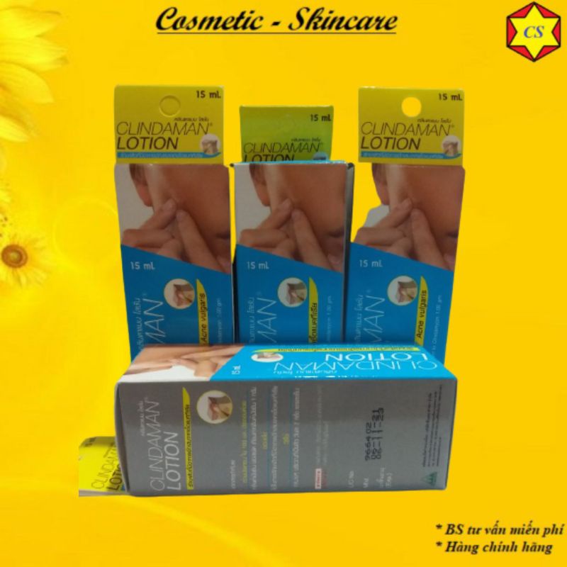 CLINDAMAN LOTION Chấm mụn giảm thâm Thái Lan 15ml