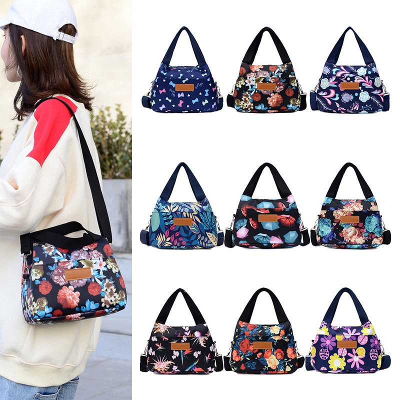 Túi Xách Nữ Sức Chứa Lớn In Hoa Phong Cách Thời Trang Hàn Quốc[Quà tặng miễn phí