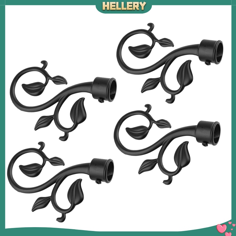 Bộ 4 Phụ Kiện Gắn Thanh Treo Rèm Cửa Sổ Phong Cách Vintage