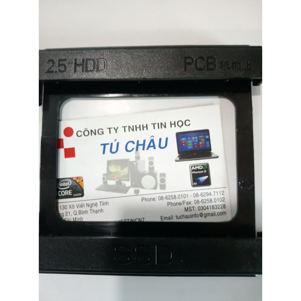 Khay đế gắn SSD 2.5 in cho máy bàn - PC, bằng nhựa_Màu Đen | BigBuy360 - bigbuy360.vn