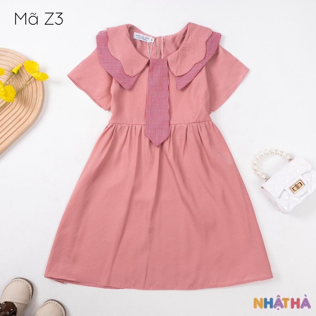 Váy bé gái Z3 mùa hè siêu mát thấm hút mồ hôi tốt size đại từ 12-43kg