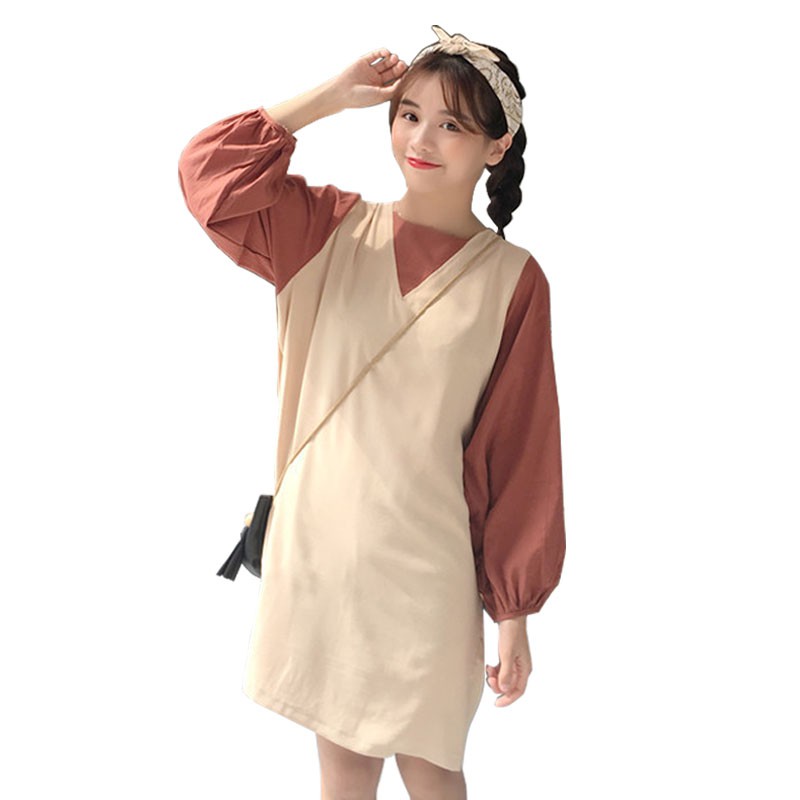 Đầm Xiaozhainv Tay Dài Phong Cách Hàn Quốc | BigBuy360 - bigbuy360.vn