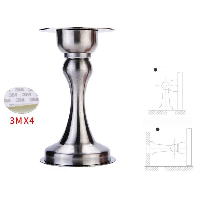 Chặn Cửa Hít Siêu Chắc, Chặn Cửa Chống Va Đập, Chặn Cửa Inox 304, Chặn Cửa Ra Vào, An Toàn, Chắc Chắn