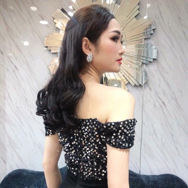 Đầm kim sa hot girl bao chất và vải ngoài đẹp hơn hình