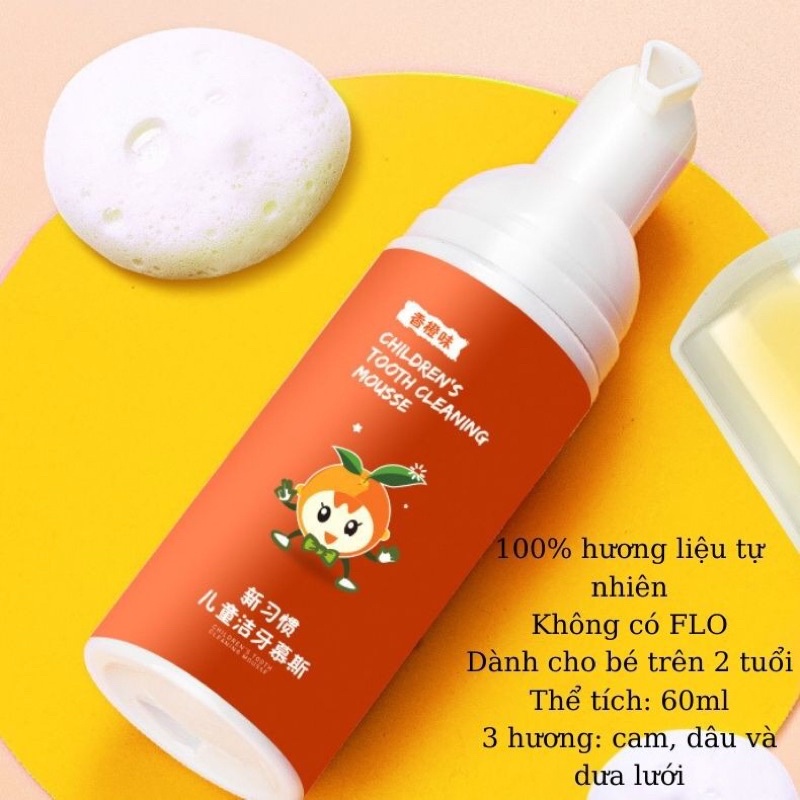 Kem đánh răng tạo bọt cho bé nuốt được nội địa Trung