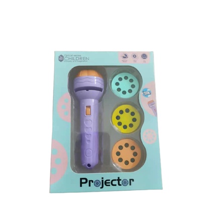 Đèn pin chiếu 80 hình ảnh động vật siêu nhân hoạt hình sinh động cho bé