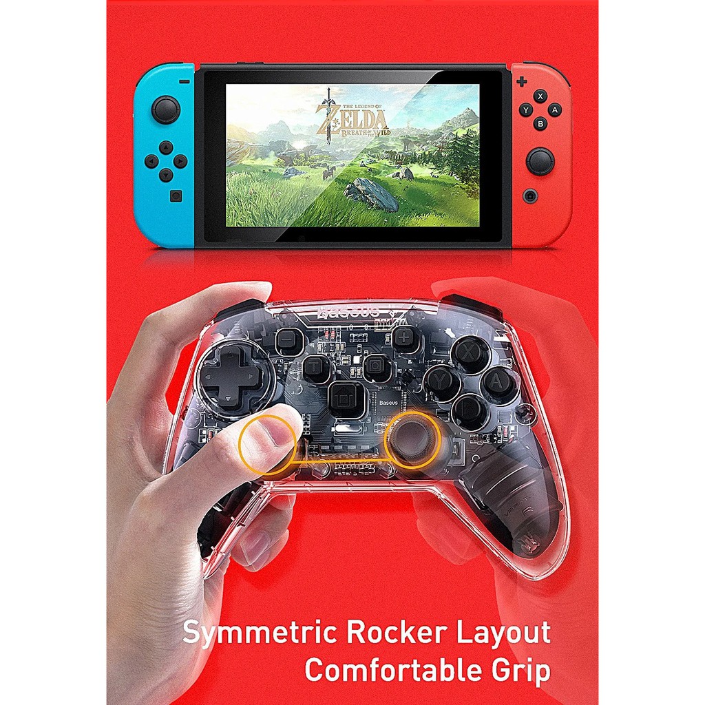 Tay cầm chơi Game không dây Baseus Nintendo Switch Motion Sensing Vibrating Gamepad (SW/PC Dual Mode )