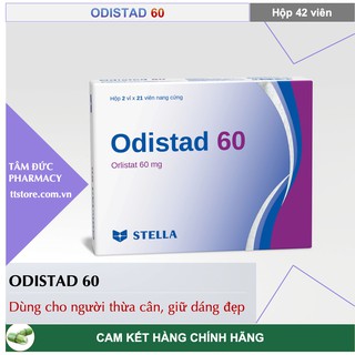 ODISTAD 60 [Hộp 42 viên] – Viên uống giảm cân, thải mỡ hiệu quả, an toàn [orlistad]