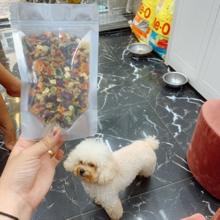 Rau củ sấy khô cho Cún