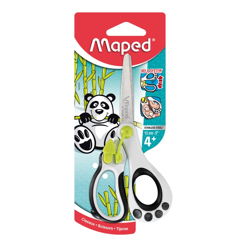 MAPED - Kéo học sinh trợ lực Panda 13cm - 1 cái [Chính hãng]