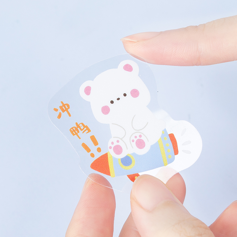 Set 40 miếng dán hoạt hình dễ thương trang trí sổ tay diy