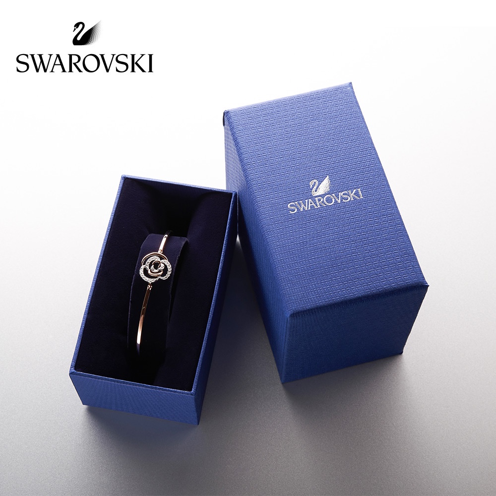 FREE SHIP VòngTay Nữ Swarovski ENDEARING Hoa hồng vàng Bracelet Crystal FASHION cá tính Trang sức trang sức đeo THỜI TRANG