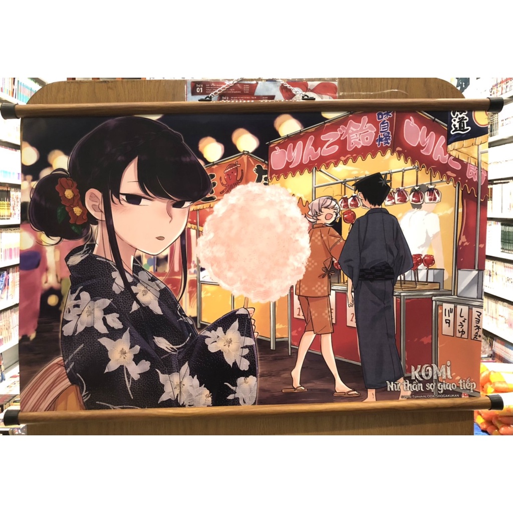Poster Komi nữ thần sợ giao tiếp vol 1-nxb Kim Đồng