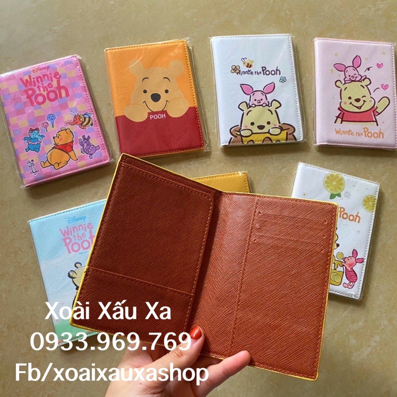 BAO DA PASSPORT HỘ CHIẾU HOẠT HÌNH STITCH - POOH - TSUM