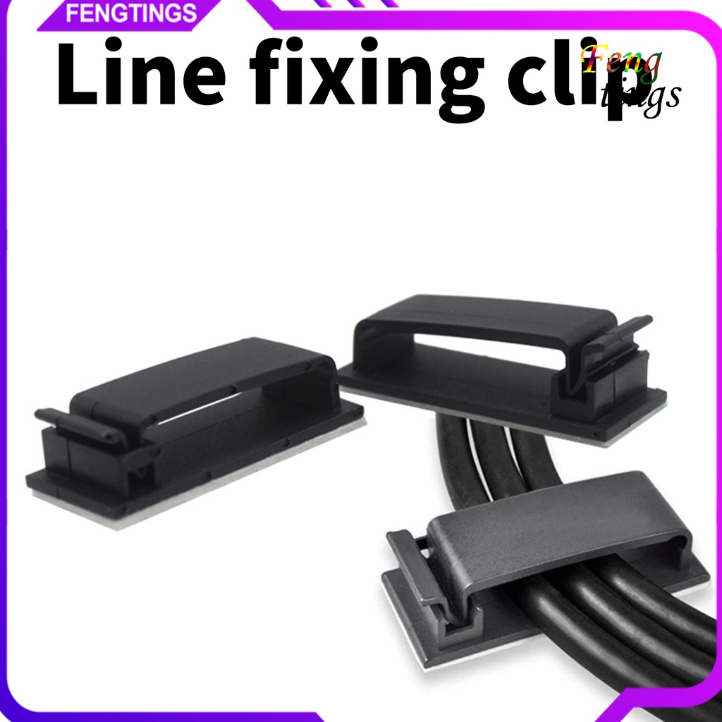 Set 10 Kẹp Cố Định Dây Cáp FC-30 Dán Bàn Tiện Dụng