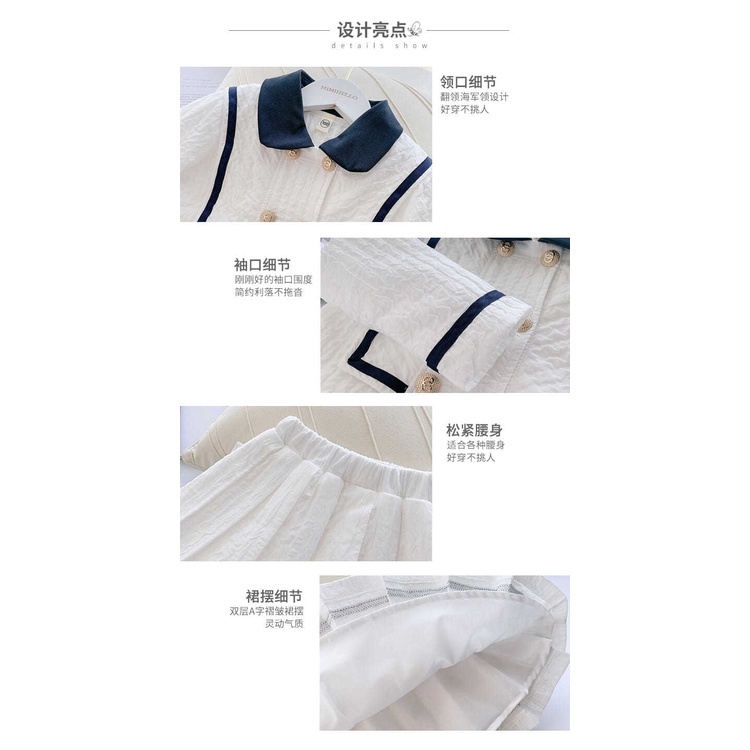 Bộ đồ thời trang mùa xuân phong cách hàn quốc cho bé gái