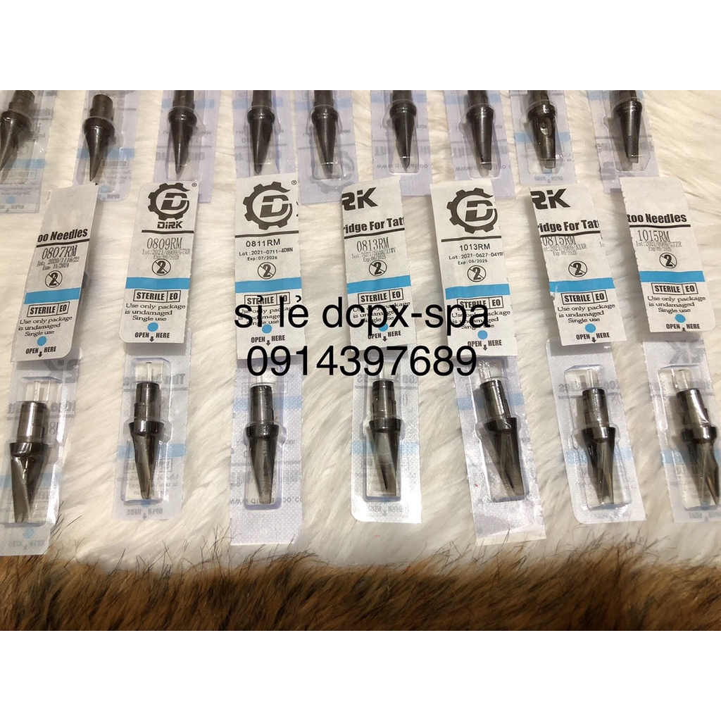 Kim máy pen Dirk Đạn 1 tới 15, kim máy pen phun môi và tattoo