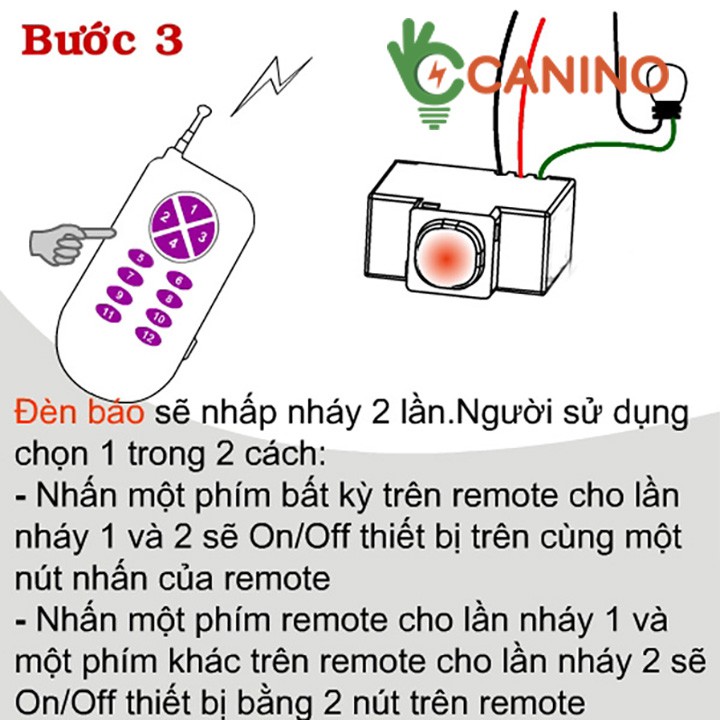 [ GÍA HỦY DIỆT ] Hạt công tắc điều khiển từ xa RF RC1S