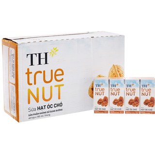 Thùng 48 hộp Sữa hạt Óc Chó TH true NUT 180 ml