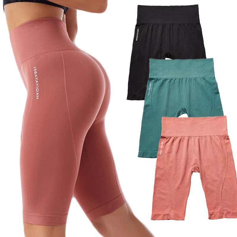 Quần Legging Thể Thao Lưng Cao Không Đường May Thoải Mái Cho Nữ