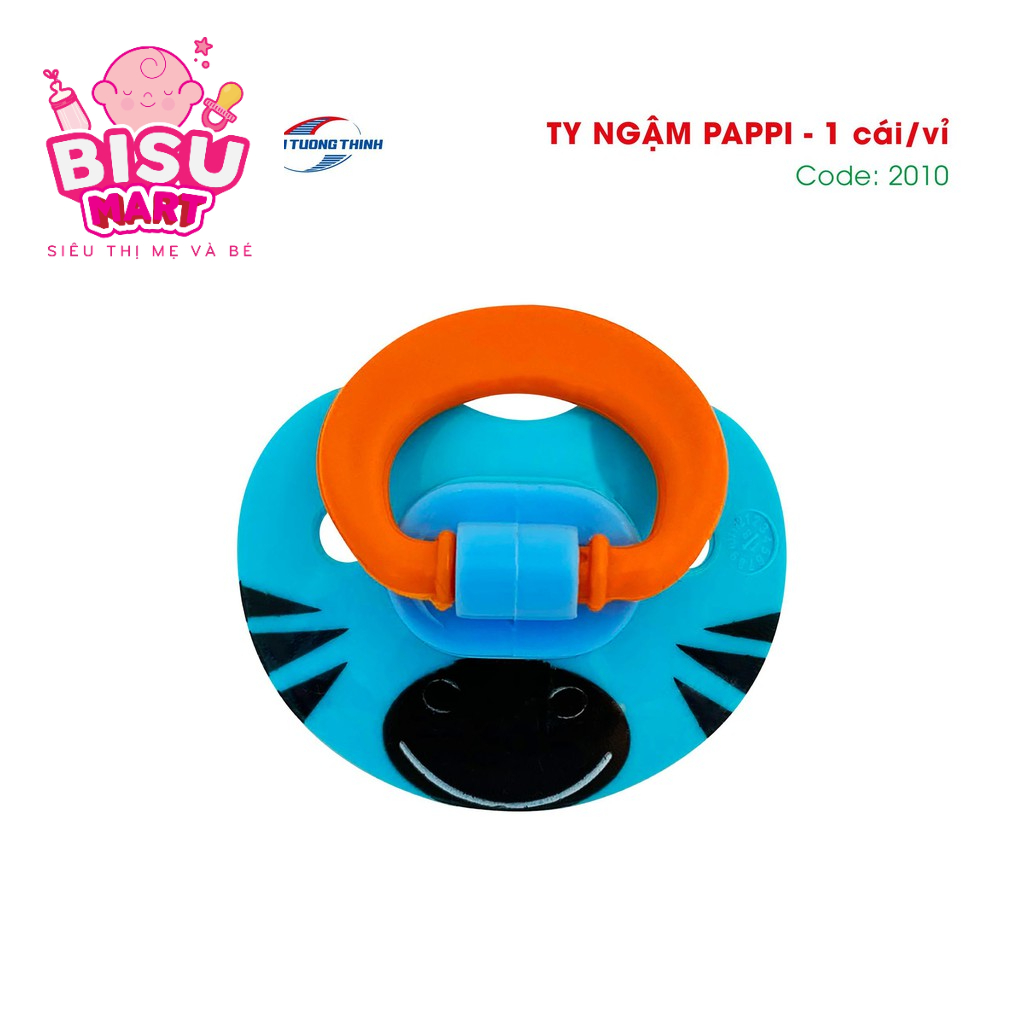Ti ngậm dẹp silicone, Núm ti giả cho bé PAPPI Thailand