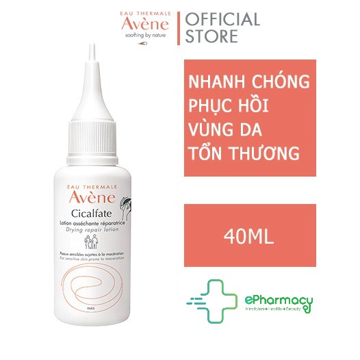 Avene Cicalfate Lotion - Lotion Avene phục hồi da, Lành sẹo 40ml