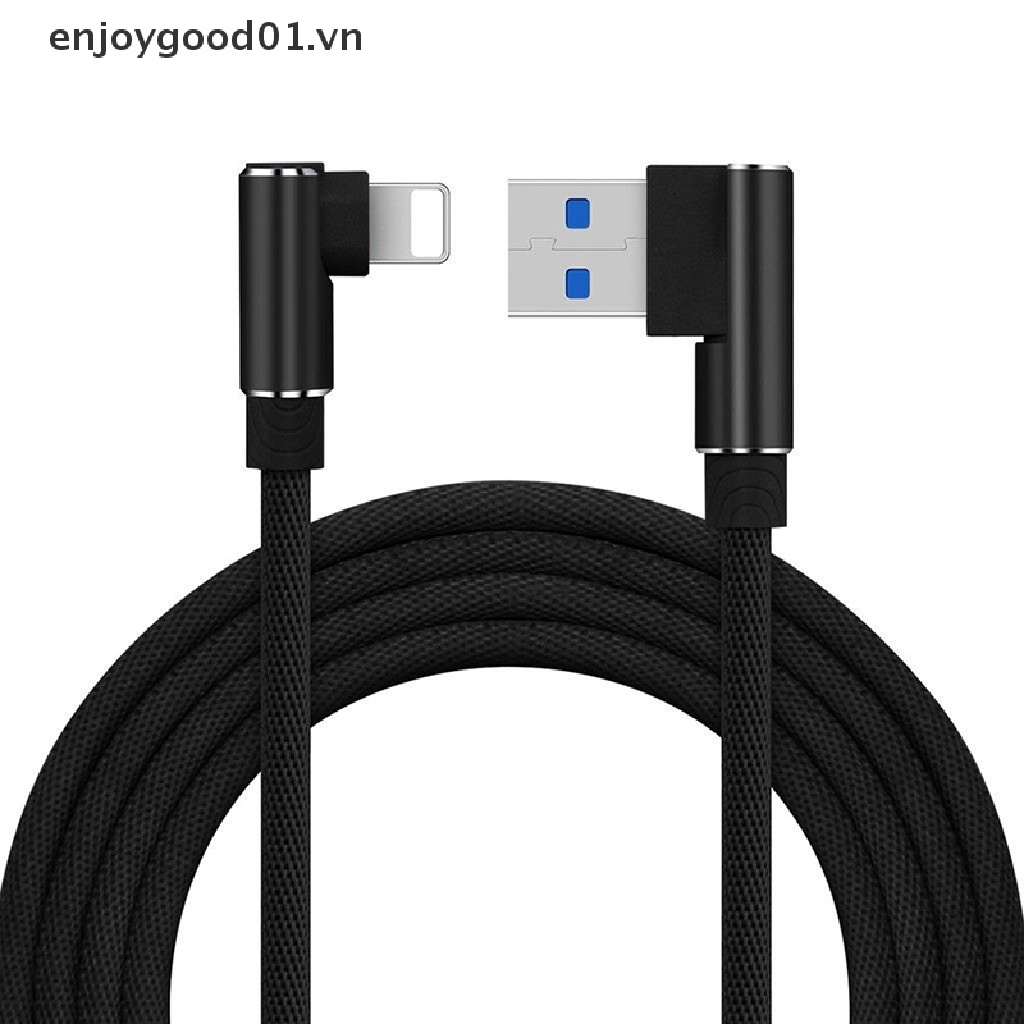 Dây Cáp Sạc / Truyền Dữ Liệu Đầu USB Góc Phải 90 Độ Cho IOS / Micro USB