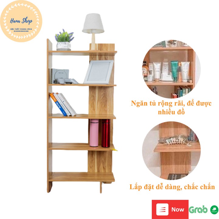 Kệ góc gỗ 5 tầng - kệ góc cao cấp, gỗ MDF chống ẩm, chống mối mọt, khả năng chịu lực tốt, sản phẩm bền đẹp Hana Shop