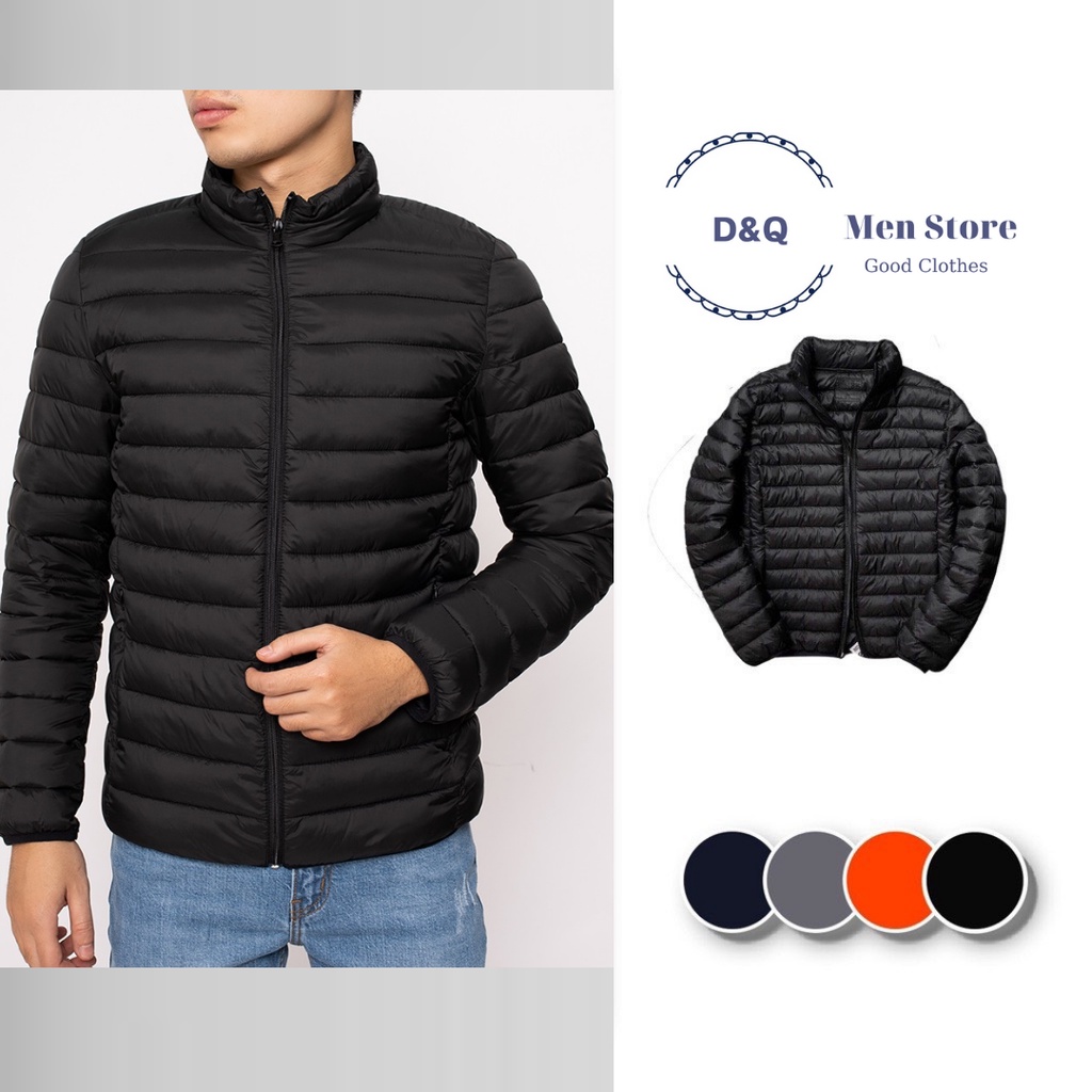 Áo phao nam D&Q Men siêu nhẹ giữ ấm tốt mũ có thể tháo rời - PHM4001