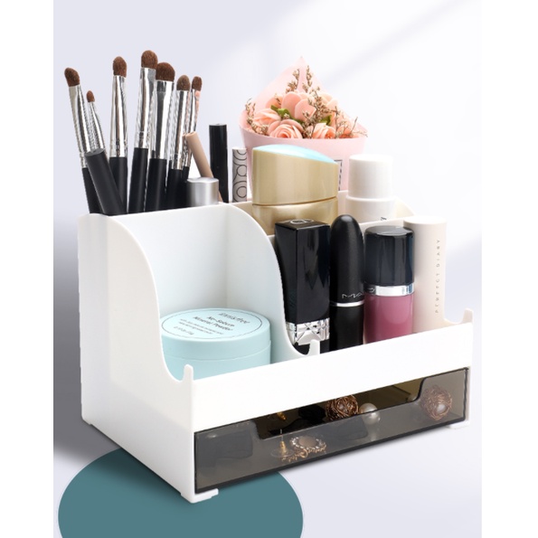 Kệ đựng bút kèm giá để điện thoại đa năng 🔥FREESHIP🔥 kệ bút để bàn có ngăn kéo decor bàn học
