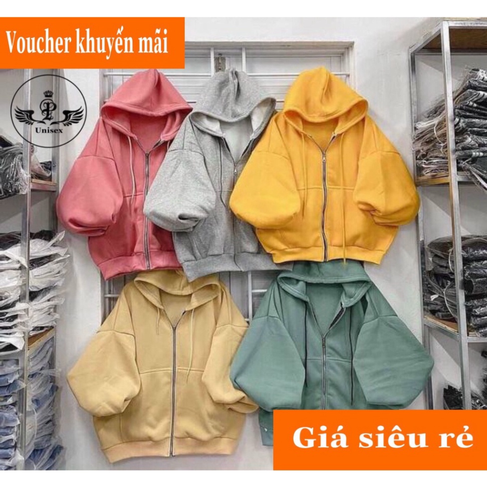[PHUOHA99K] Áo Khoác Nỉ Trơn Form Rộng Unisex , Áo Hoodie Trơn Form Rộng Dây Kéo ( kèm ảnh ,video thật shop tự quay ) | BigBuy360 - bigbuy360.vn
