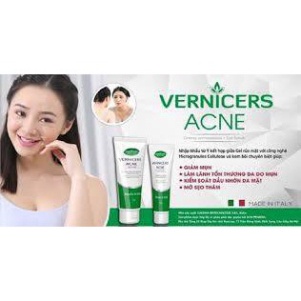 Bộ đôi sản phẩm Vernicer Acne (Sữa rửa mặt và kem ngừa mụn Vernicers Acne)