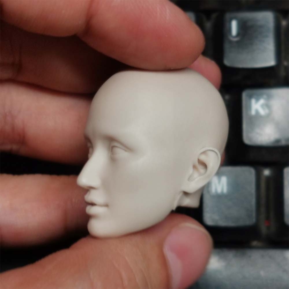 Mô Hình Đầu Điêu Khắc Nữ Châu Á Tỉ Lệ 1/6 12"