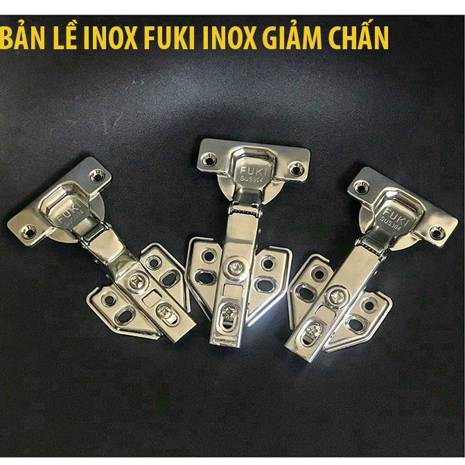 Bản lề inox FUKI chính hãng FK316 giảm chấn tháo lắp thường kèm vít