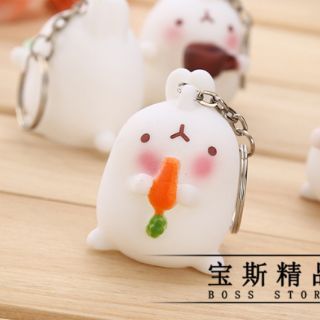 Móc khóa dễ thương họa tiết cầm cốc(giao ngẫu nhiên)