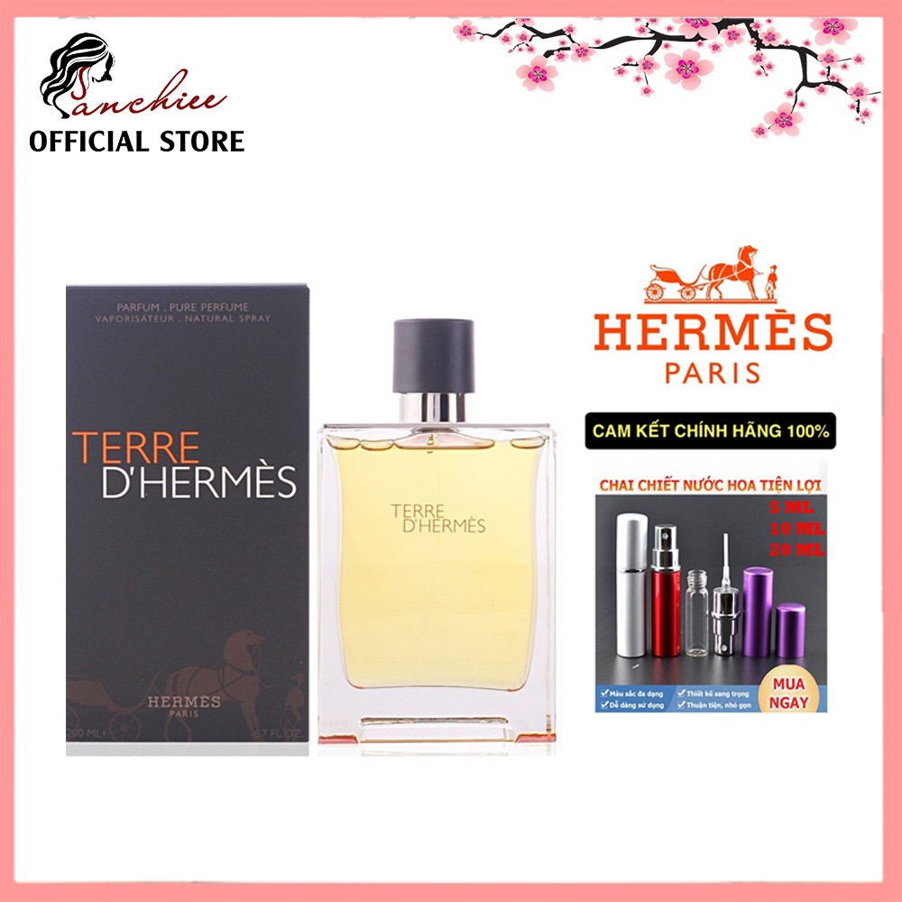 Nước hoa mini 𝘊𝘩𝘪́𝘯𝘩 𝘏𝘢̃𝘯𝘨 Nước hoa nam Terre D'Hermes HERMES Dung TÍch 5/10/20ml