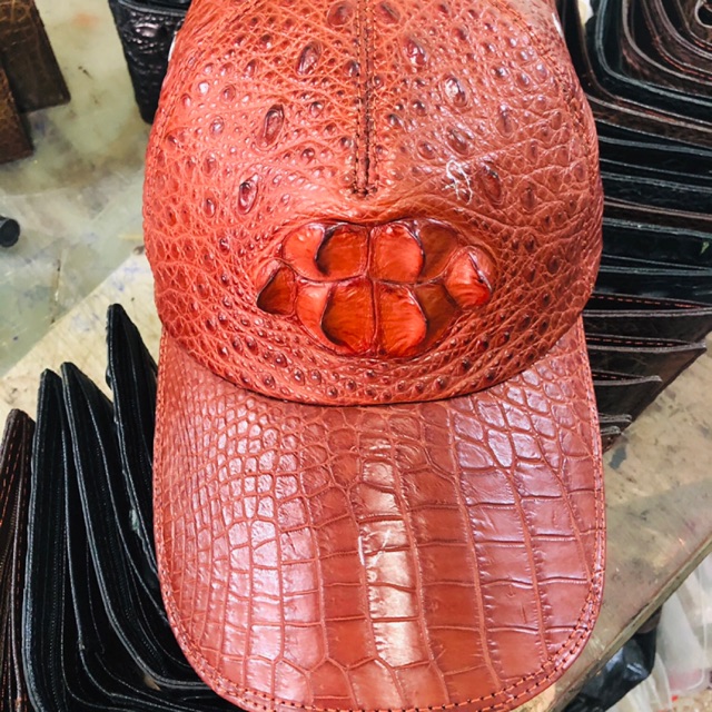 🧢🧢  Mũ kết da cá sấu cao cấp chính hiệu. KHÔNG bán hàng dập vân cá sấu.
