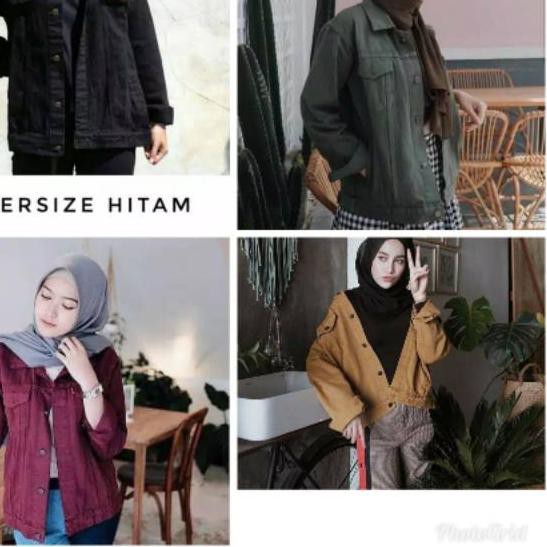 Áo Khoác Jean Nữ Oversize Cá Tính