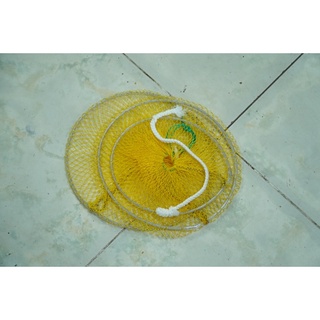 Giỏ cá lưới dù (Vành bằng dây cáp)