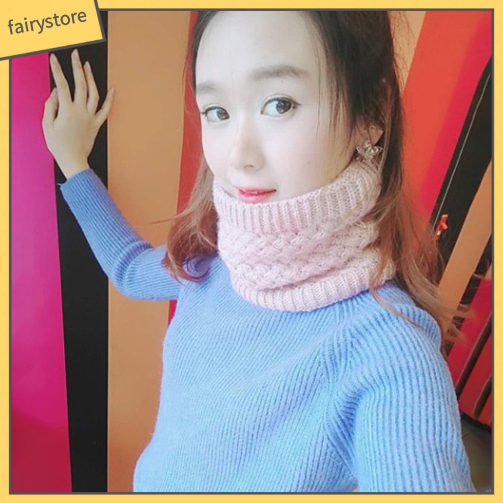 Khăn choàng cổ vải nỉ hình tròn dày dặn giữ ấm chống biến dạng