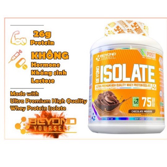 [Chính hãng] Sữa Dinh Dưỡng Beyond Whey Isolate Dòng Whey Chất Lượng Cao Giúp Phát Triển Cơ Bắp