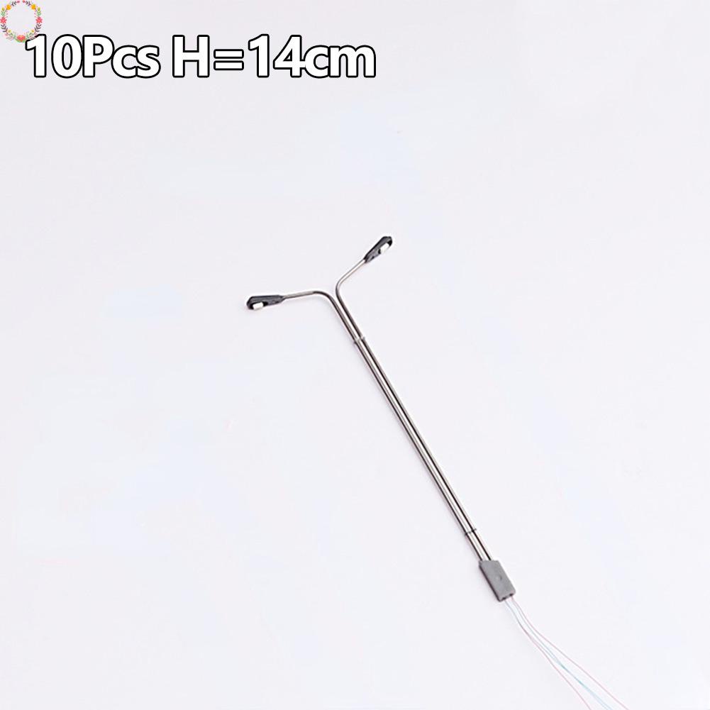 Set 10 Mô Hình Đèn Đường 14cm Ánh Sáng Trắng