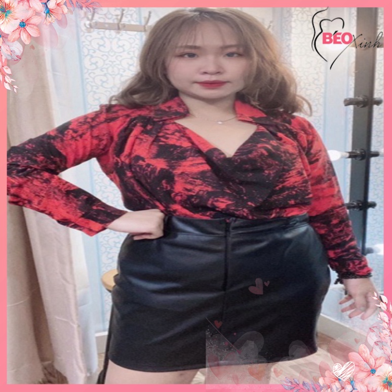 🔥BIGSIZE 60-90 KG🔥 SET ÁO LOAN + CHÂN VÁY DA (bigsize 55-85kg - 3 size: L/XL/XXL) tuyệt đẹp béo xinh store