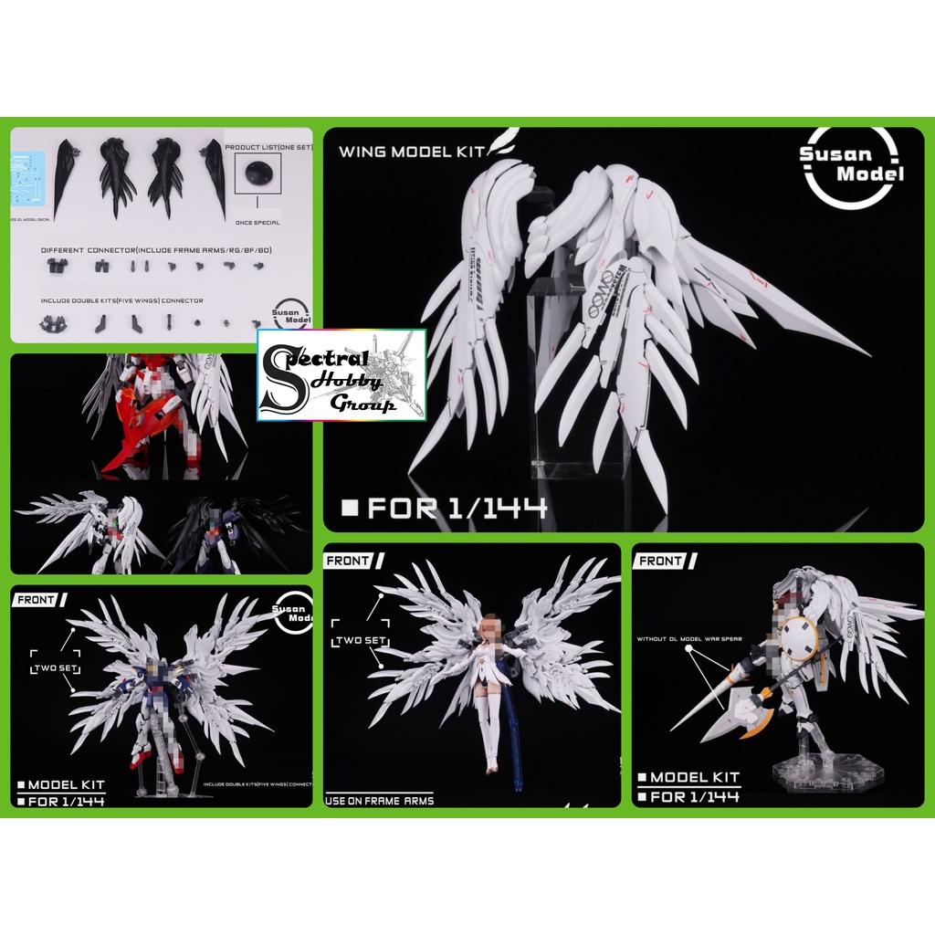 Phụ kiện mô hình lắp ráp Susan Wing Suite cho RG BF BD gundam Frame arms girl