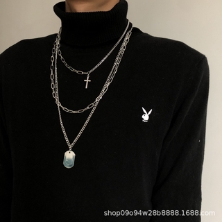 Vòng Cổ Nhiều Lớp Phong Cách Hip Hop Cá Tính Cho Nam Nữ