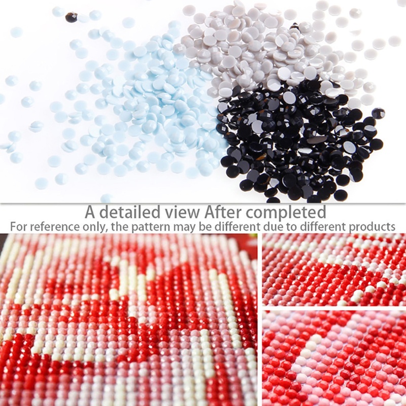 Tranh Thêu Chữ Thập Đính Đá Kim Cương 5D DIY Hình Vẽ Hoa