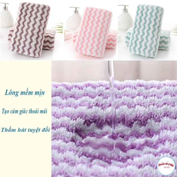 Khăn Mặt Hàn Quốc Siêu Mềm Mại Siêu Thấm Hút size 50x30cm Giá Gốc